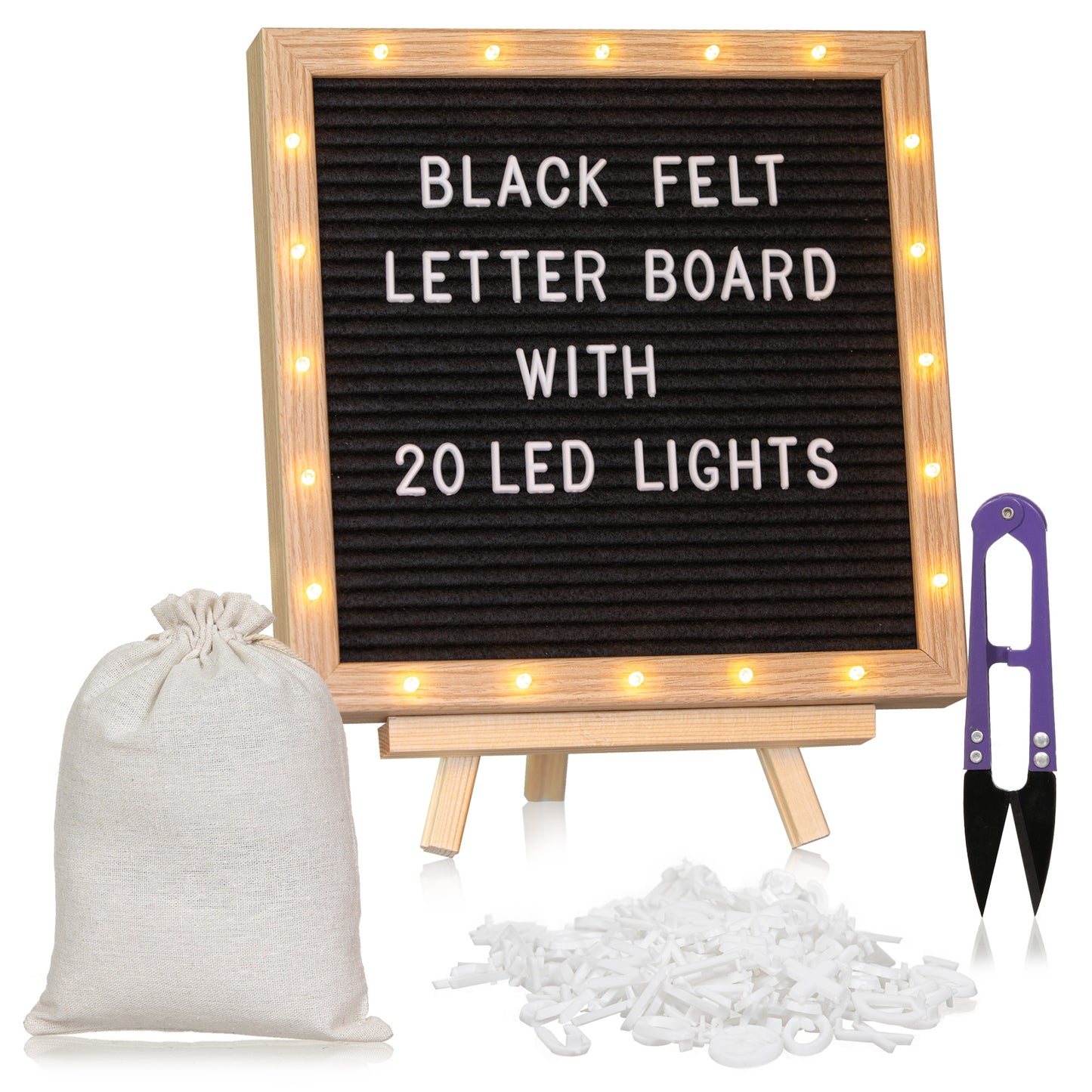 Ohana HomeWorks Felt Letter Boards with LED Lights