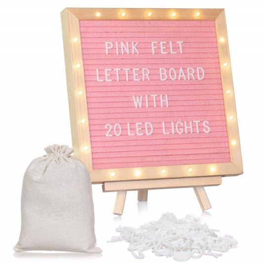 Ohana HomeWorks Felt Letter Boards with LED Lights